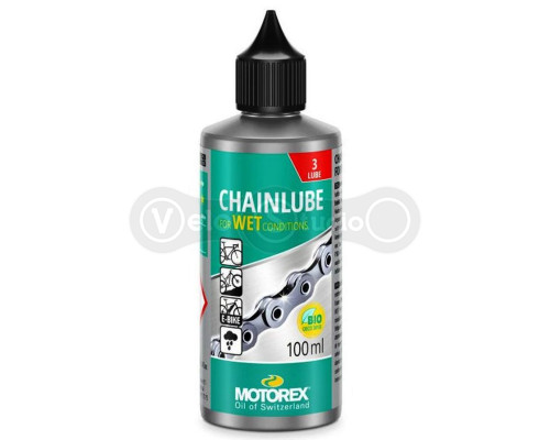Мастило ланцюга Motorex Chainlube Wet 100 мл, для вологої погоди