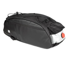 Велосипедна сумка на багажник Sahoo 142003 10 літрів з мигалкою