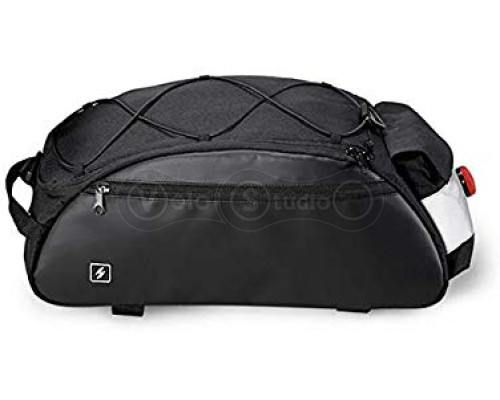 Велосипедна сумка на багажник Sahoo 142003 10 літрів з мигалкою