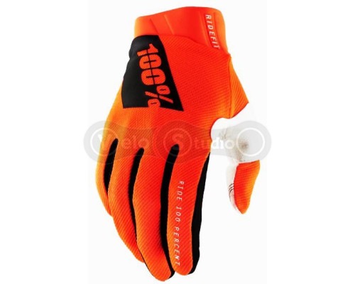 Перчатки Ride 100% Ridefit Fluo Orange размер S