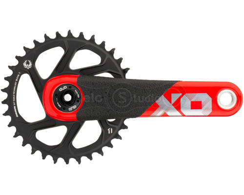 Шатуни Sram X01 All Downhill DUB83 165 мм 34T Red