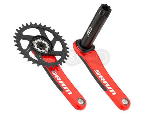 Шатуни Sram X01 All Downhill DUB83 165 мм 34T Red