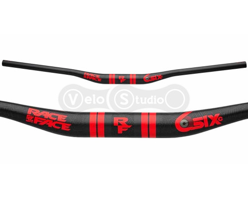 Руль Race Face SIXC 35 Carbon 820 мм подъём 20 мм красный