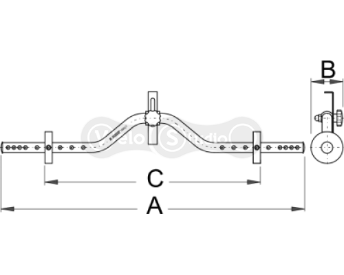Зонтомер Unior Tools для велосипедных колёс
