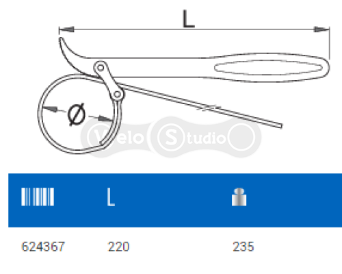 Съёмник Unior Tools колбы амортизатора (хлыст)