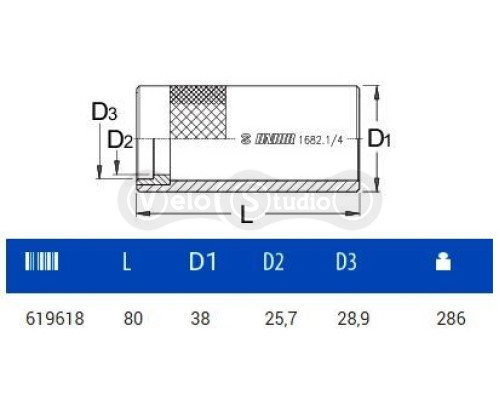 Направляюча Unior Tools для встановлення якоря в шток вилки