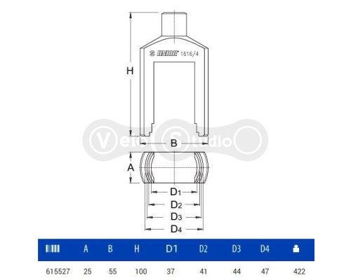 Знімач Unior Tools підшипників рульової колонки