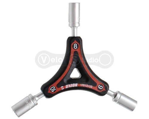 Тристоронній торцевий ключ Unior Tools 8x9x10 Red