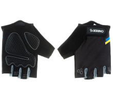 Вело перчатки ONRIDE Hold 20 UA с гелем чёрные размер M