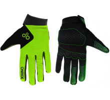 Вело перчатки ONRIDE Long 20 с гелем зелёные размер S