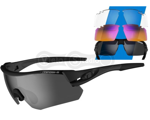 Окуляри Tifosi Z87.1 Alliant 2.0 Blackout, змінні лінзи Smoke/HC Red/Clear