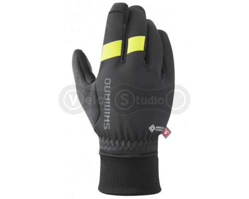 Рукавички Shimano Windstopper Primaloft чорно-жовті розм. M