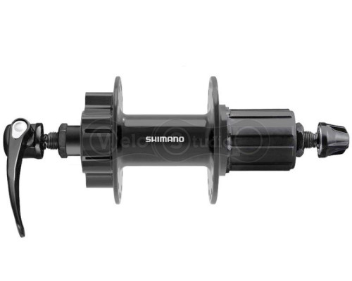Втулка задня Shimano FH-QB400-HM, CUES, 36отв QR, OLD: 135мм, 6 болтів