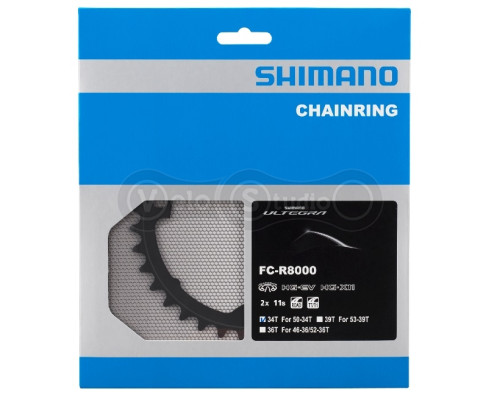 Зірка шатунів Shimano FC-R8000 Ultegra 34 зубів для 50-34Т швидкостей MS