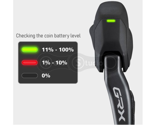 Дуали гідравліка Shimano RX825 GRX Di2 2 швидкості, передній (гідролінія 1000мм)