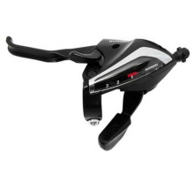Тормоз ручка/шифтер Shimano ST-EF60 левый 3 скорости, трос, черная, OEM
