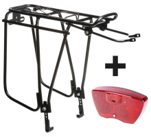 Багажник ONRIDE Trunk 26˝-29˝ для дисковых тормозов черный с задним светом Lug