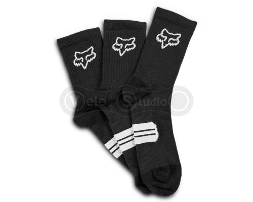 Вело шкарпетки FOX 6" Ranger Sock Black - 3 пари S/M (38-42 розмір)