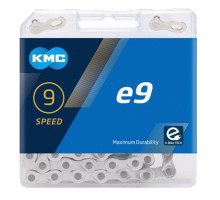 Ланцюг KMC e9 Silver 9 швидкостей 122 ланки + замок (E-Bike)