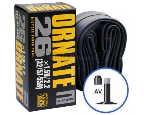 Вело камера Longus 26x1.5/2.2 AV 48мм