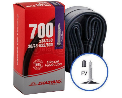 Вело камера Longus/Chaoyang 700x38/45C FV 48мм
