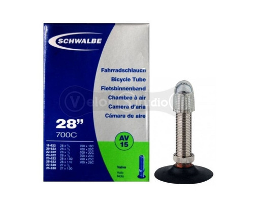 Вело камера Schwalbe AV15 700x18/28C (ETRTO 18/28-622) AV 40 мм