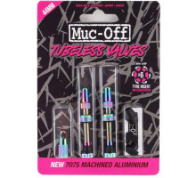 Безкамерний ніпель MUC-OFF Tubeless V2 44 мм бензиновий - 2 штуки