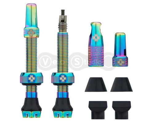 Бескамерный ниппель MUC-OFF Tubeless V2 44 мм бензиновый - 2 штуки