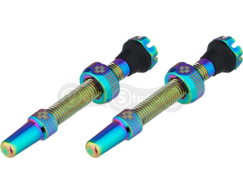 Бескамерный ниппель MUC-OFF Tubeless V2 44 мм бензиновый - 2 штуки