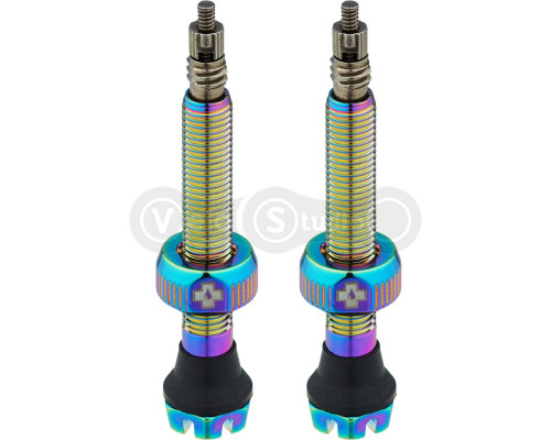 Бескамерный ниппель MUC-OFF Tubeless V2 44 мм бензиновый - 2 штуки