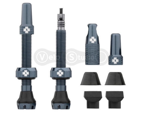 Безкамерний ніпель MUC-OFF Tubeless V2 44 мм сірий - 2 штуки