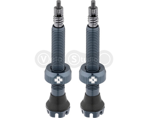 Безкамерний ніпель MUC-OFF Tubeless V2 44 мм сірий - 2 штуки