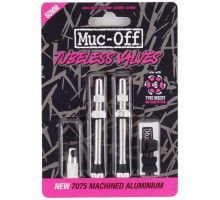 Безкамерний ніпель MUC-OFF Tubeless V2 60 мм сріблястий - 2 штуки