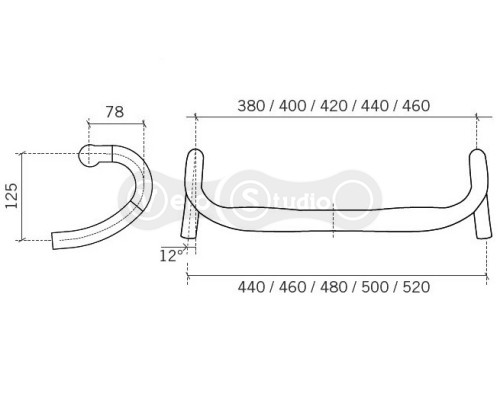 Кермо FSA Adventure Compact 460 мм