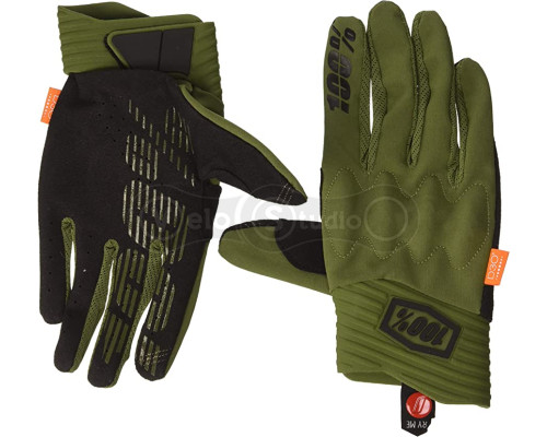 Мото рукавички Ride 100% Cognito Army Green розмір XXL