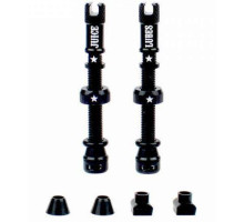 Бескамерный ниппель Juice Lubes чёрный 48 мм - 2 штуки