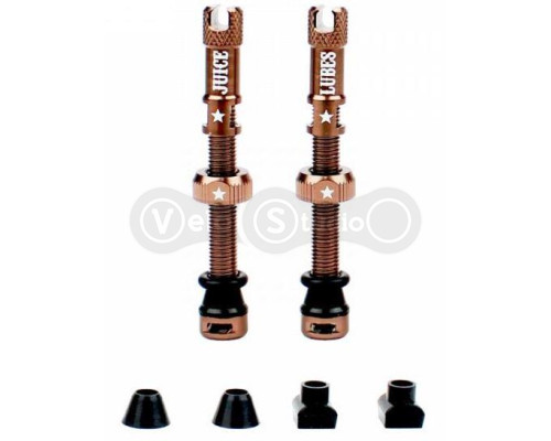 Бескамерный ниппель Juice Lubes Copper 48 мм - 2 штуки