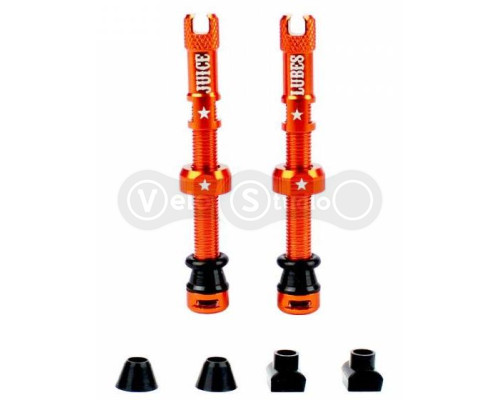 Бескамерный ниппель Juice Lubes оранжевый 48 мм - 2 штуки