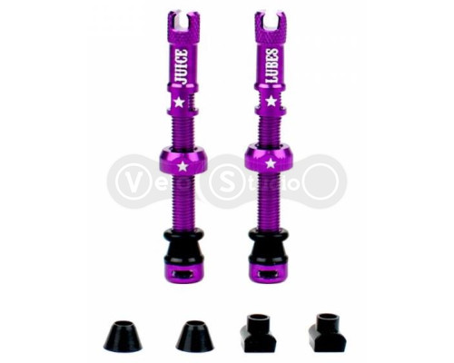 Безкамерний ніпель Juice Lubes фіолетовий 48 мм - 2 штуки