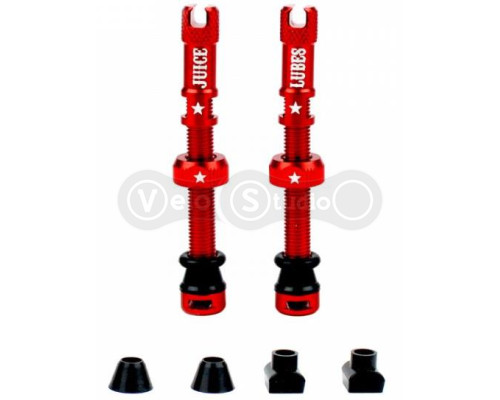Безкамерний ніпель Juice Lubes червоний 48 мм - 2 штуки
