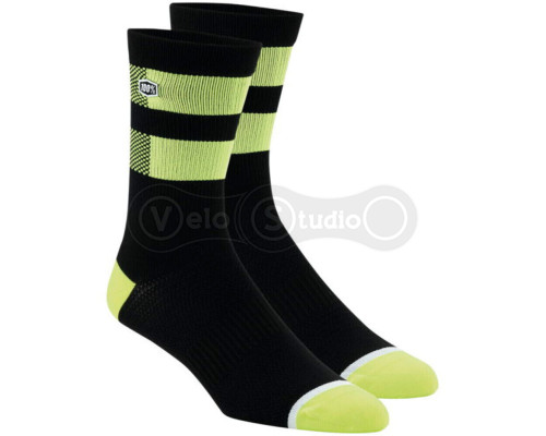 Вело носки Ride 100% Flow Performance Fluo Yellow S/M (38-42 размер)