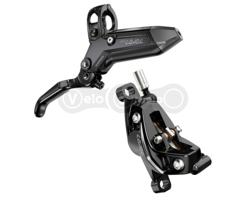 Тормоз передний SRAM Level Silver Stealth 4 Поршня - Black Ano Front 950mm Hose