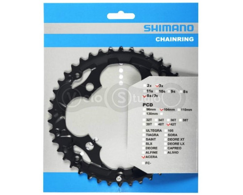 Зірка шатунів Shimano FC-M361 Acera 42 зуба 8 швидкостей