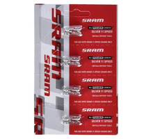 Замок цепи SRAM PowerLock 11 скоростей, серебро, 4 штуки