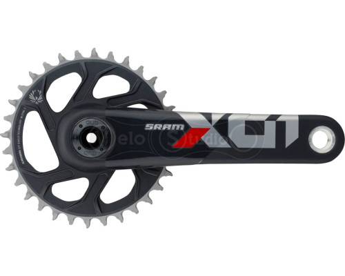 Шатуны SRAM X01 Eagle Boost 148 DUB 12s 165 w Direct Mount 32T X-SYNC 2 Chainring Lunar Oxy Red