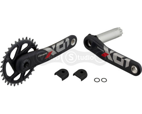 Шатуны SRAM X01 Eagle Boost 148 DUB 12s 165 w Direct Mount 32T X-SYNC 2 Chainring Lunar Oxy Red