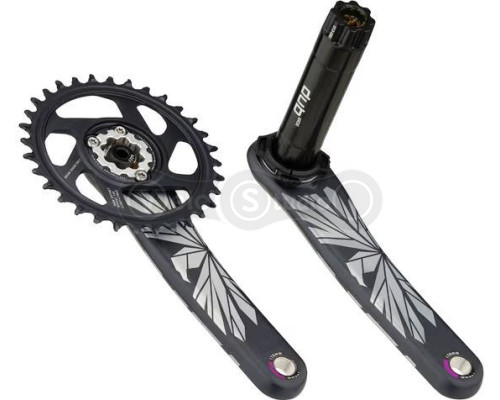 Шатуни SRAM X01 Eagle Superboost+ DUB 12s 165 w Direct Mount 32T X-SYNC 2 Chainring Lunar Polar Black
