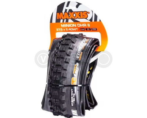 Покрышка MAXXIS MINION DHR II 27.5X2.40WT TPI-60 Foldable 3CT/EXO+/TR задняя