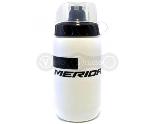 Фляга Merida Bottle/Stripe White, Black 500 мл із кришкою