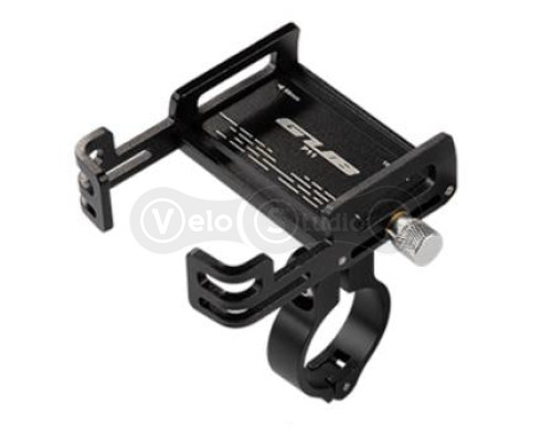 Тримач гаджета GUB P-11 алюмінієвий з поворотним механізмом, чорний